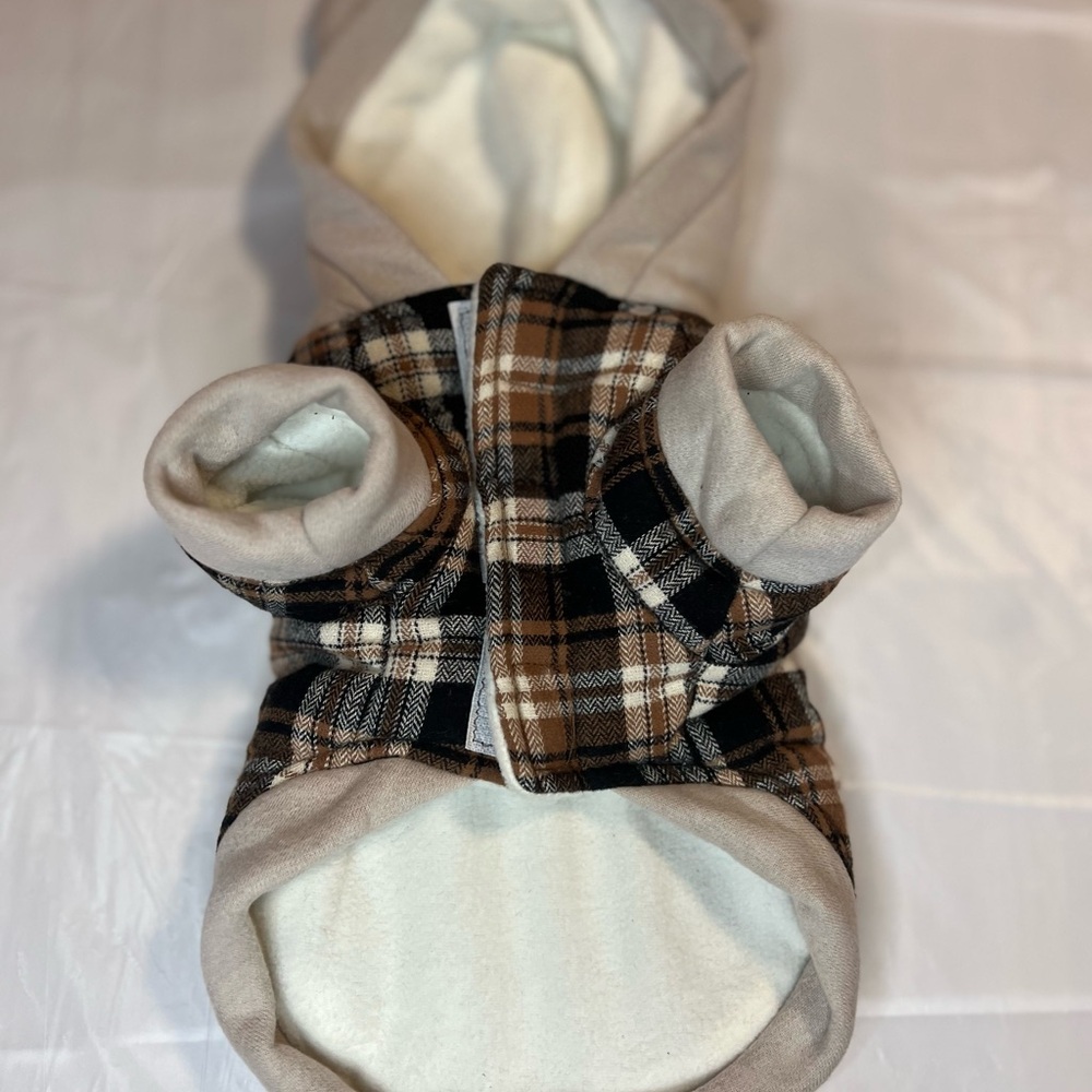 Cozy Plaid Dog Hoodie